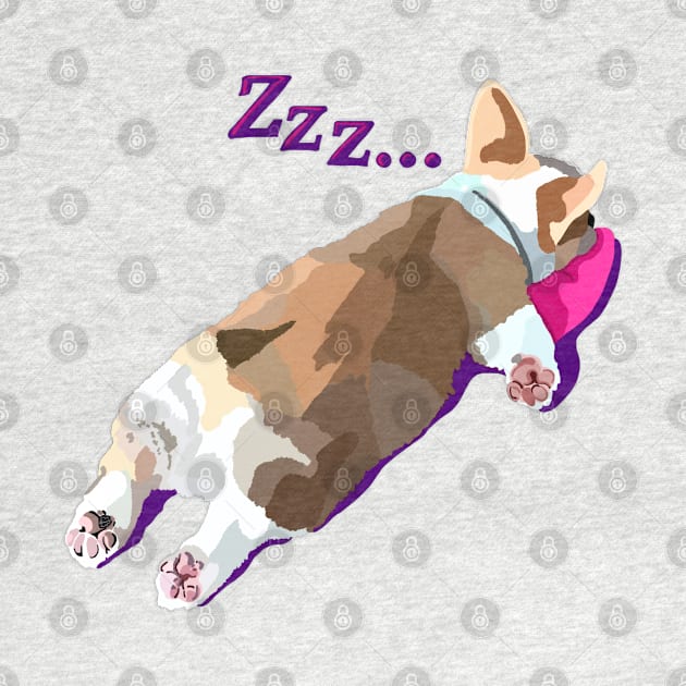 Corgi is sleeping by Ocennyy